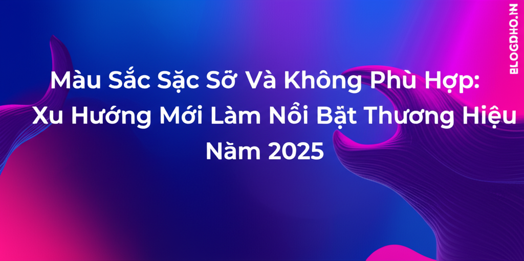 Màu Sắc Sặc Sỡ Và Không Phù Hợp: Xu Hướng Mới Làm Nổi Bật Thương Hiệu Năm 2025
