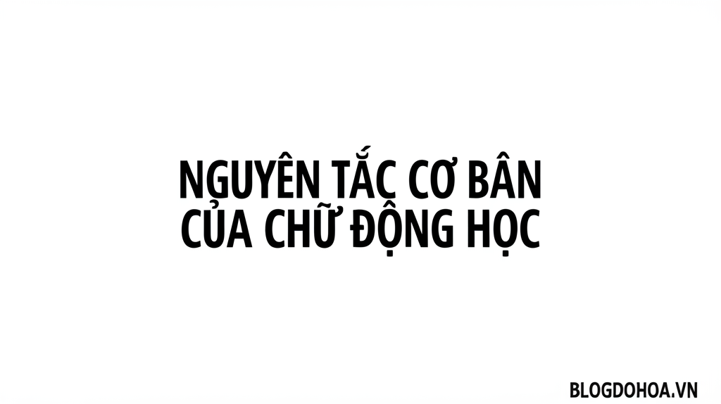 Nguyên Tắc Cơ Bản Của Chữ Động Học