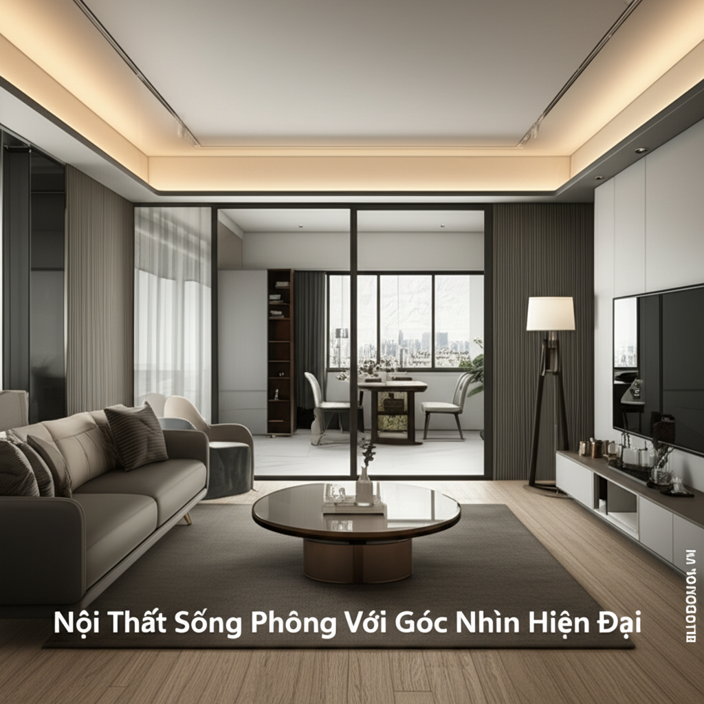 Nội Thất Sống Phòng Với Góc Nhìn Hiện Đại