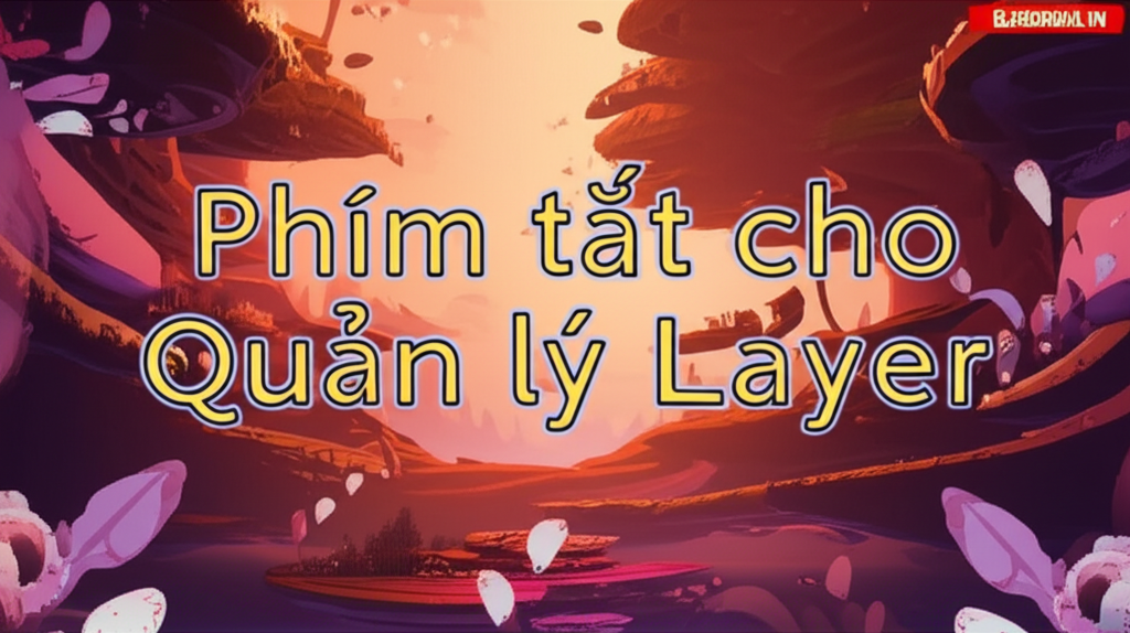 Phím tắt cho Quản lý Layer