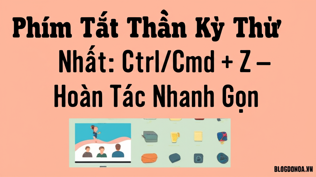 Phím Tắt Thần Kỳ Thứ Nhất: Ctrl/Cmd + Z – Hoàn Tác Nhanh Gọn