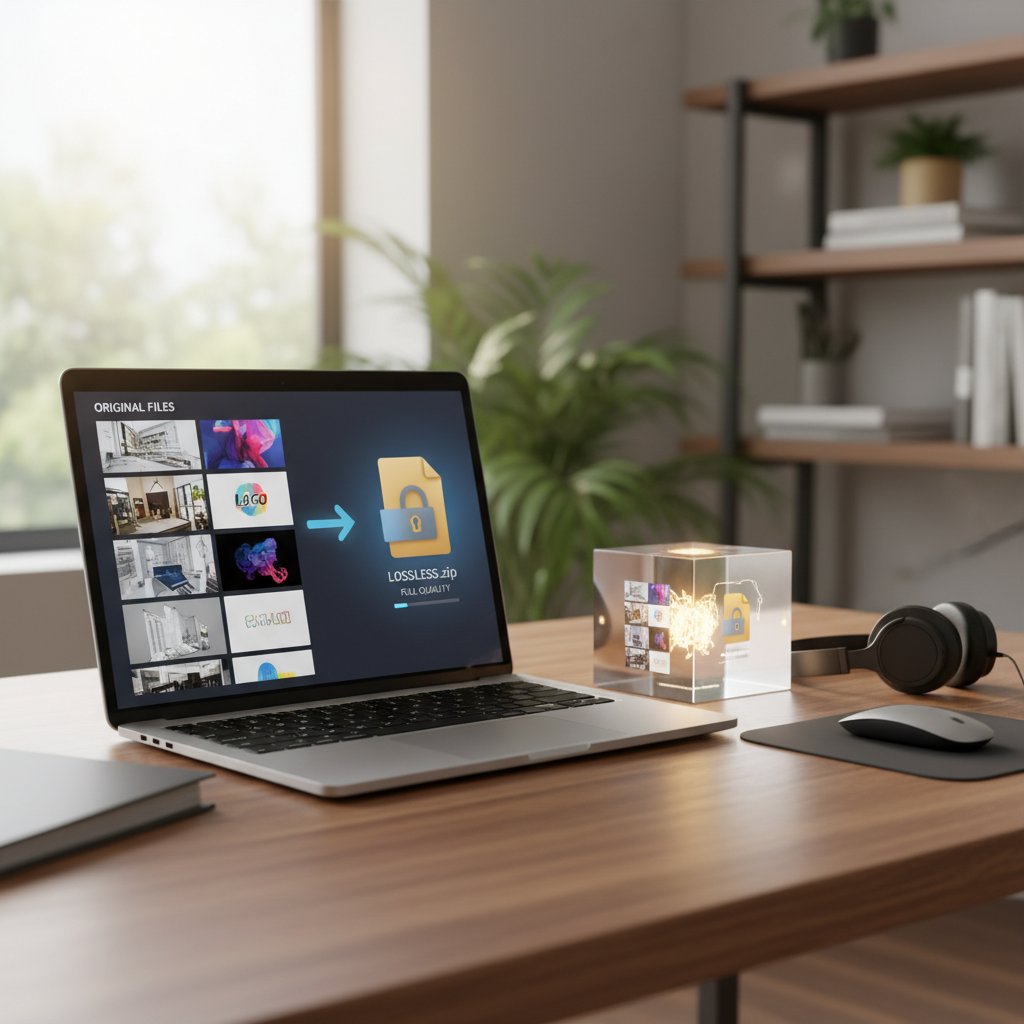 3. Nén file thiết kế không mất chất lượng