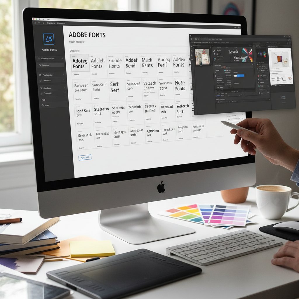 2. Adobe Fonts (hoặc thay thế bằng tên phần mềm Adobe cụ thể nếu bài viết đề cập đến phần mềm cụ thể, ví dụ: Plugin quản lý Font Photoshop, Plugin quản lý Font Illustrator)