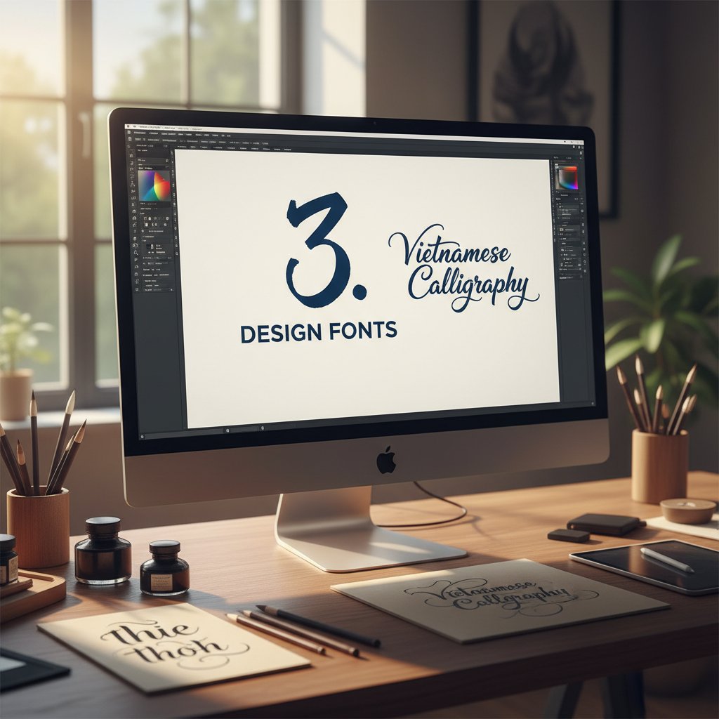 3. Font chữ thiết kế